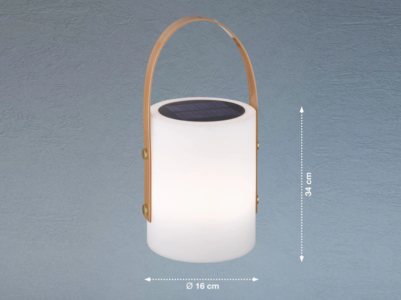 FHL Easy Outdoor Solar Tischleuchte BARI Mit RGB - Beleuchtung Balkon & Garten - 34cm – Bild 3