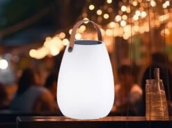 FHL Easy Outdoor Solar Tischleuchte RUBY 30cm Mit Fernbedienung & RGB LED