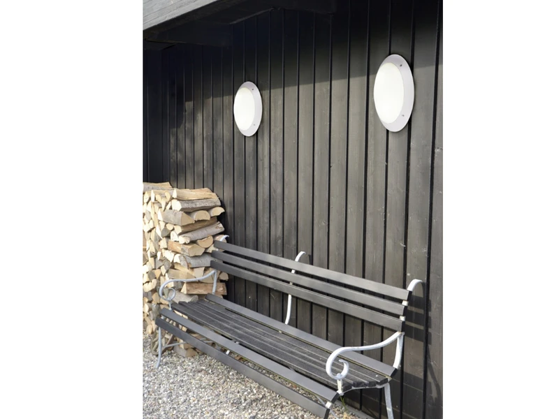 Reality Leuchten Runde Außendeckenleuchte Wandlampe CAMARO In Anthrazit - 26 Cm – Bild 5