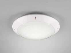 Reality Leuchten Runde Außendeckenleuchte Wandlampe CAMARO In Weiß Matt - 26 Cm