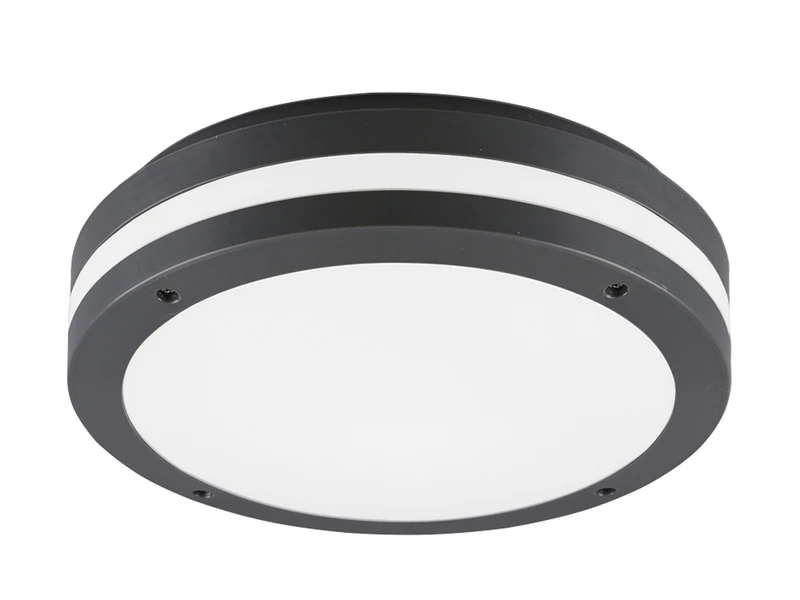 Reality Leuchten Runde LED Außendeckenleuchte Wandlampe KENDAL In Anthrazit – Bild 2