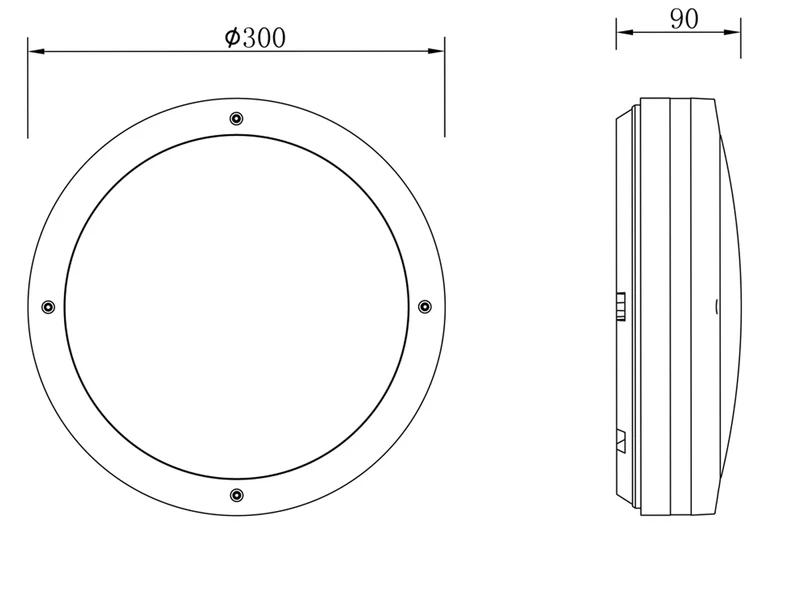 Reality Leuchten Runde LED Außendeckenleuchte Wandlampe KENDAL In Anthrazit – Bild 4