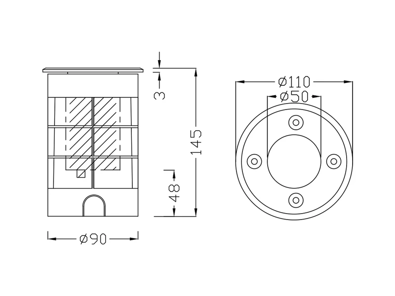 Trio Leuchten Runder Bodeneinbauspot BELAJA Edelstahl Ø 11cm IP65 - Bodenstrahler Für Einfahrt – Bild 9
