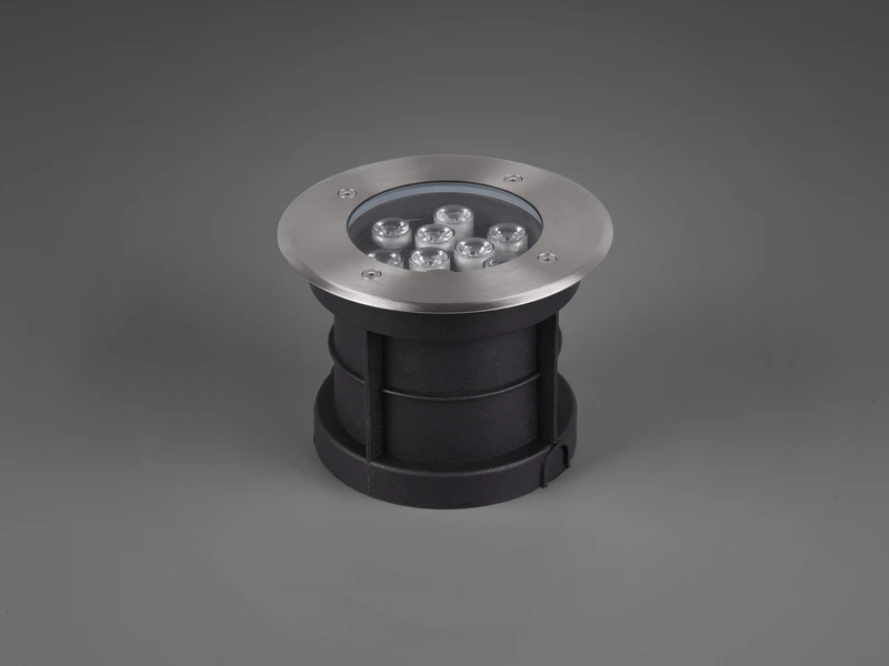 Trio Leuchten Runder Bodeneinbauspot BELAJA Edelstahl Ø 16cm IP65 - Bodenstrahler Für Einfahrt – Bild 7
