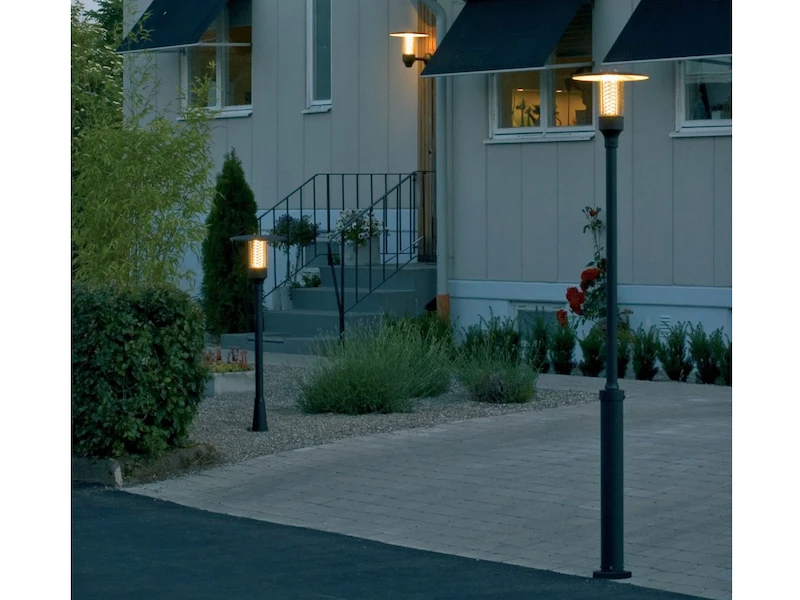 Konstsmide Schwarze Gartenlaterne NOVA Mit Reflektorgitter, GU10, Aluminium, IP44 – Bild 5