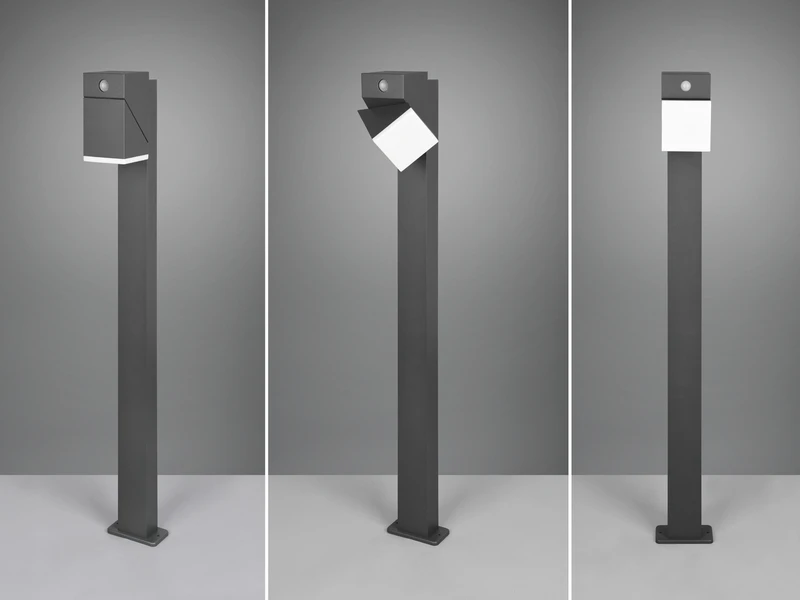 Trio Leuchten Schwenkbare LED Außen Wegeleuchte AVON Mit Bewegungsmelder, H: 100cm – Bild 5