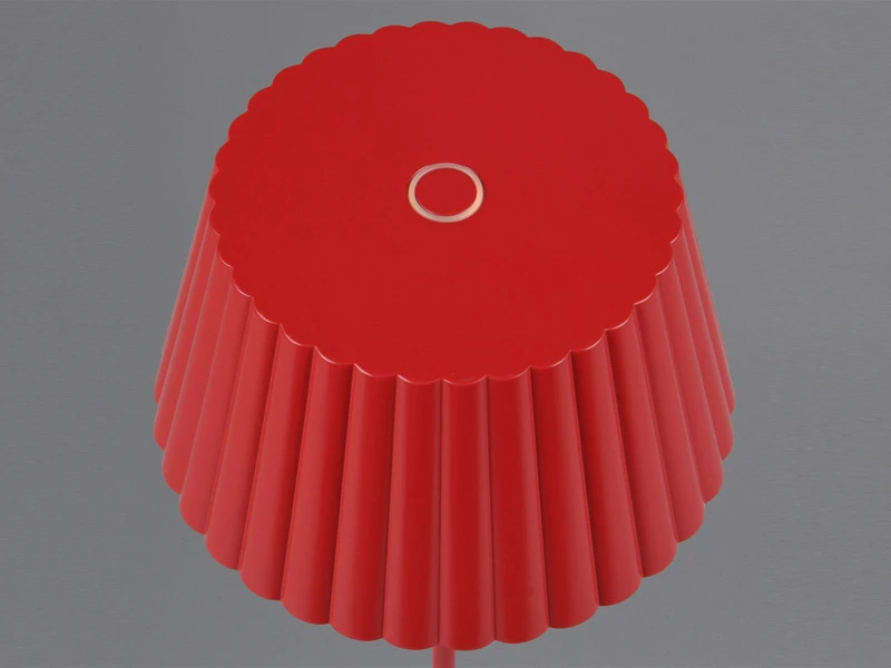 MeineWunschleuchte SET Akku Stehlampe 123cm & Tischleuchte 39cm Für Outdoor Kabellos Rot – Bild 11