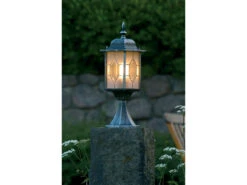 Konstsmide Sockelleuchte MILANO Laterne Außen Im Landhausstil, Schwarz, Höhe 51cm