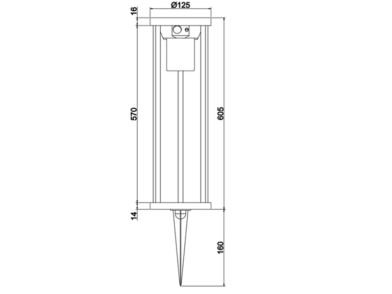 Trio Leuchten Solar Außen Wegeleuchte CARMO Mit Bewegungsmelder & Dauerlicht, H. 60cm – Bild 9