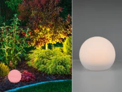Reality Leuchten Solar Außenleuchte MELO Kugelleuchte Garten - Dekokugel Ø 20 Cm