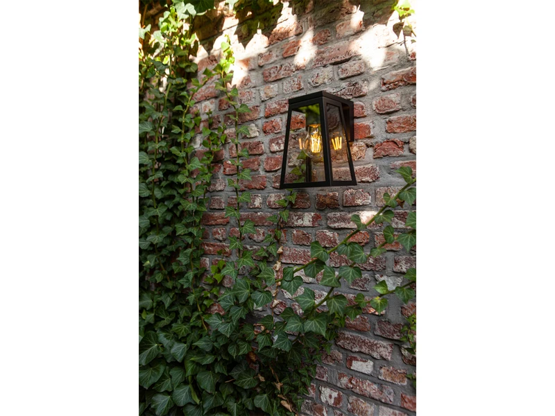 Lutec Solar LED Außenwandleuchte FIA Schwarz Aluminium, 14x14cm, Höhe 21cm – Bild 7