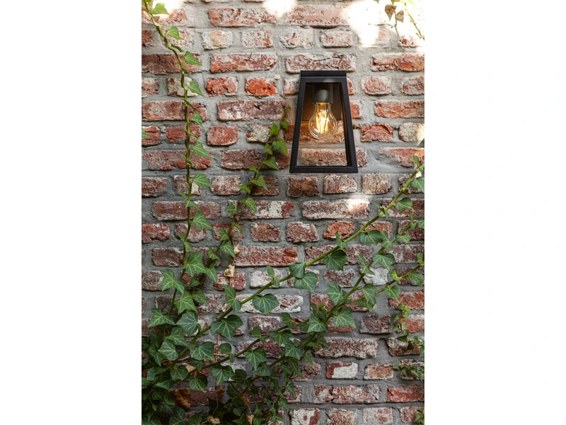 Lutec Solar LED Außenwandleuchte FIA Schwarz Aluminium, 14x14cm, Höhe 21cm – Bild 8