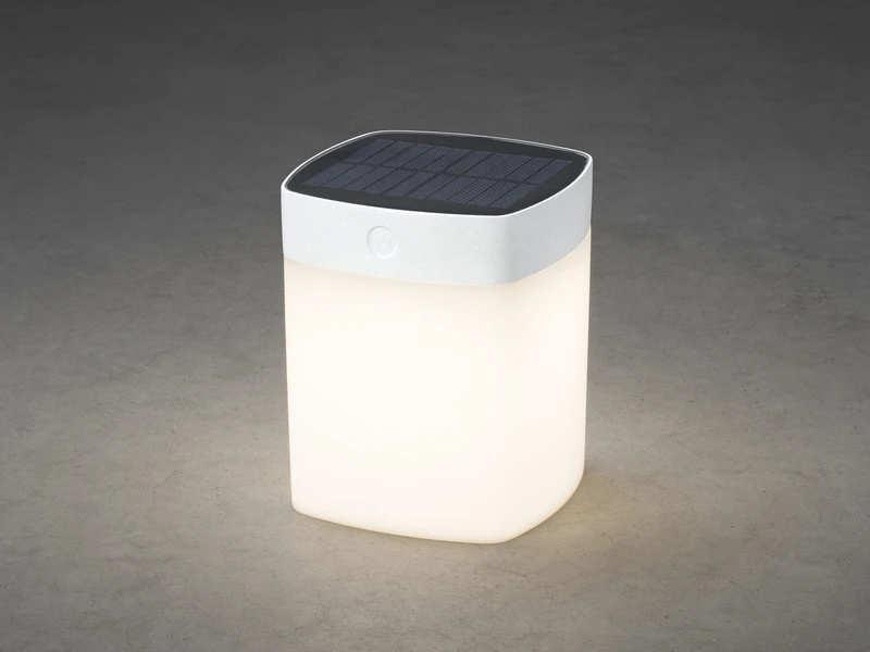 Konstsmide Solar LED Leuchte Mit 3-Stufen Dimmer ASSISI, Höhe 14,5cm, IP44, Weiß – Bild 4