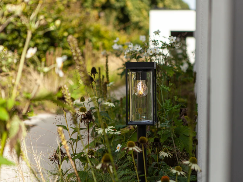 Lutec Solar LED Wegeleuchte FLAIR Mit Spieß, Dämmerungssensor Höhe 76cm – Bild 5