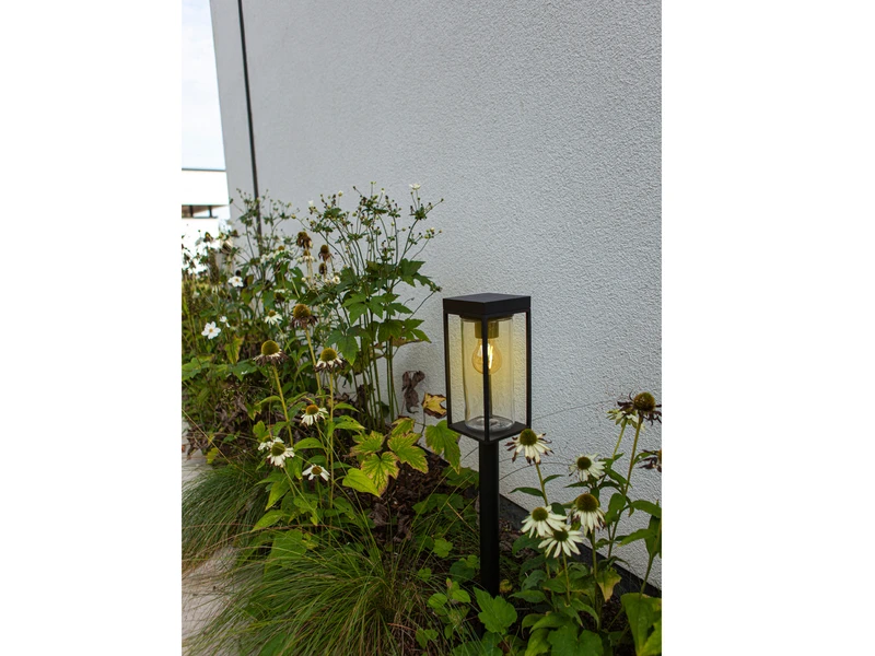 Lutec Solar LED Wegeleuchte FLAIR Mit Spieß, Dämmerungssensor Höhe 76cm – Bild 7