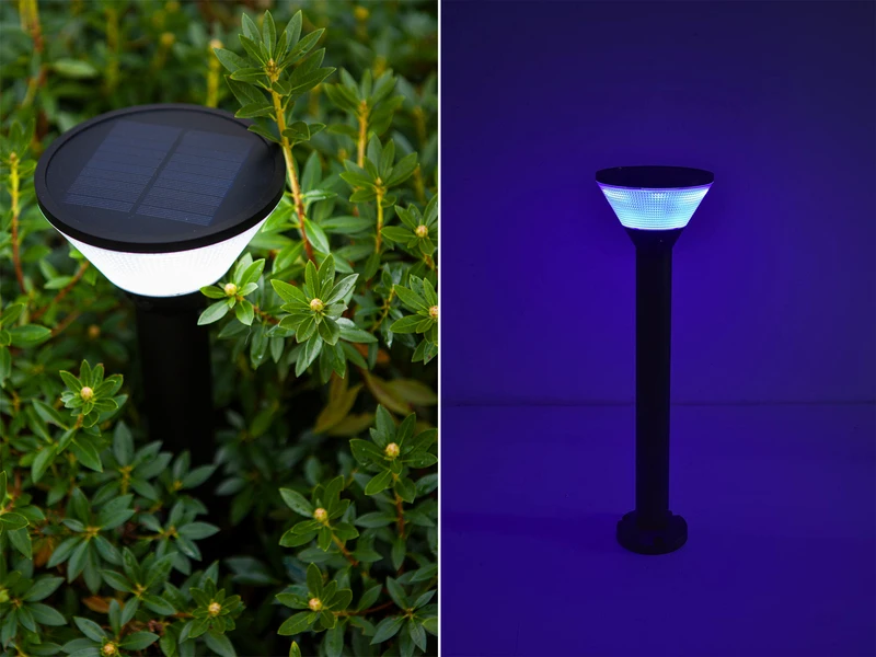 Lutec Solar LED Wegeleuchte KARLO 45cm, Bewegungsmelder & RGB Farbwechsel â Bild 8