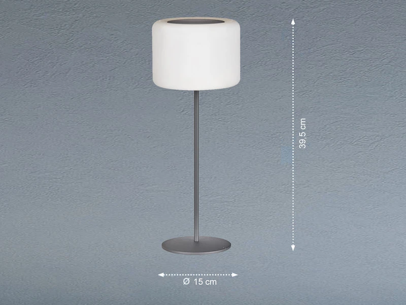 FHL Easy Solar Tischlampe PINO 39,5cm Ohne Kabel - Mit Fernbedienung Dimmbar & RGB – Bild 3