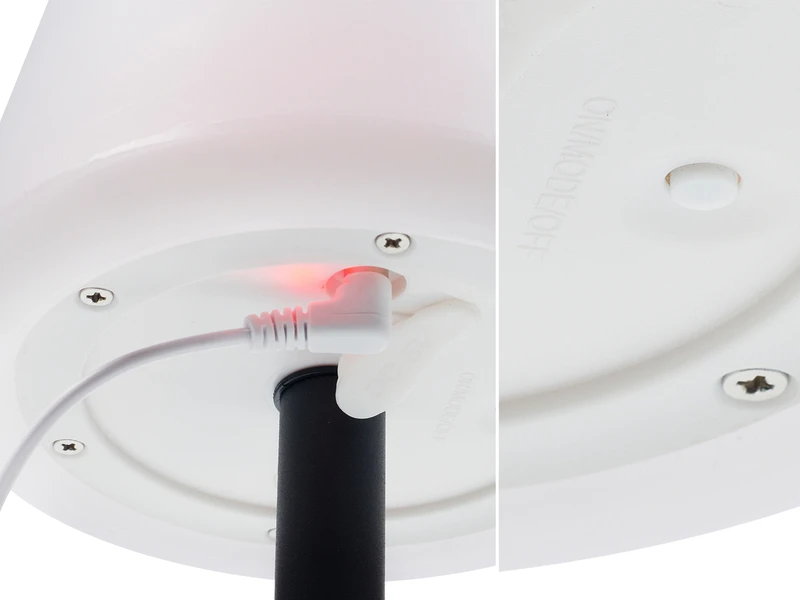 Smartwares Solar Tischleuchte Outdoor, Per USB & Solar Aufladbar, Höhe 25cm – Bild 4