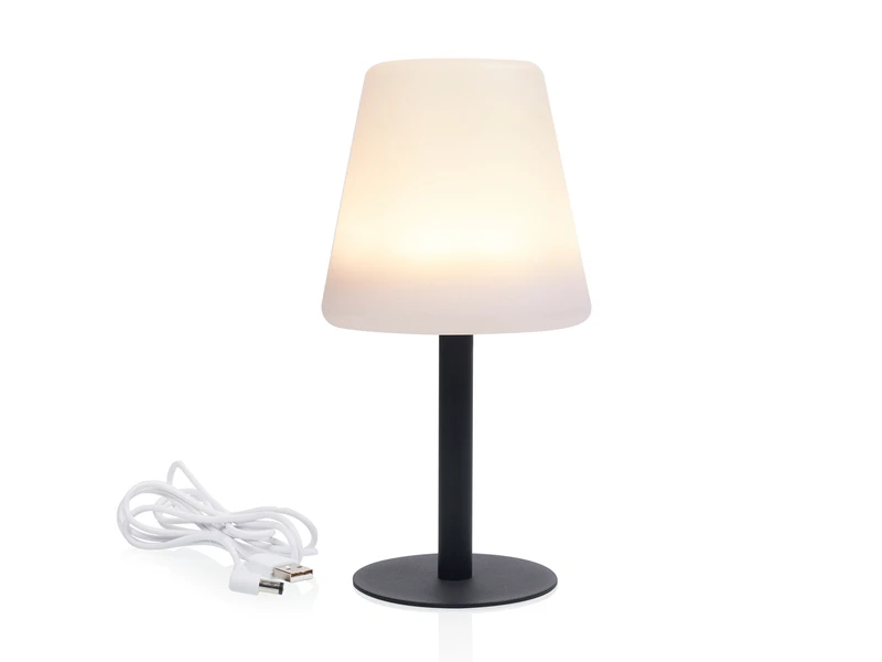 Smartwares Solar Tischleuchte Outdoor, Per USB & Solar Aufladbar, Höhe 25cm – Bild 10