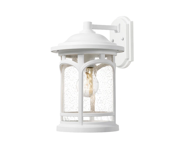 QUOIZEL Ultra Wetter & Salzluft Resistente Außen Laterne MARBLEHEAD, Weiß Höhe 26cm – Bild 2