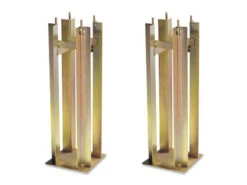 Konstsmide Universal Bodenbefestigung 2er SET Stahl Fundament Für Aussen Pfahlleuchten