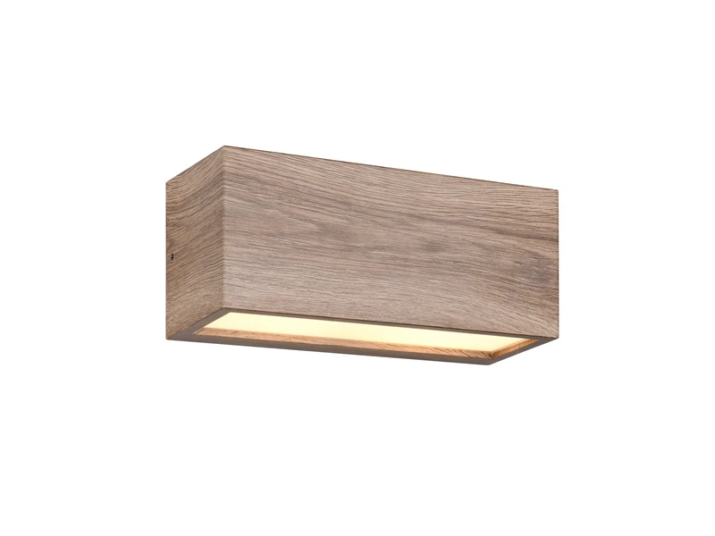 Trio Leuchten Up Down AuĂenwandleuchte MAYENNE Aus Aluminium In Holzoptik, Breite 25cm â Bild 2