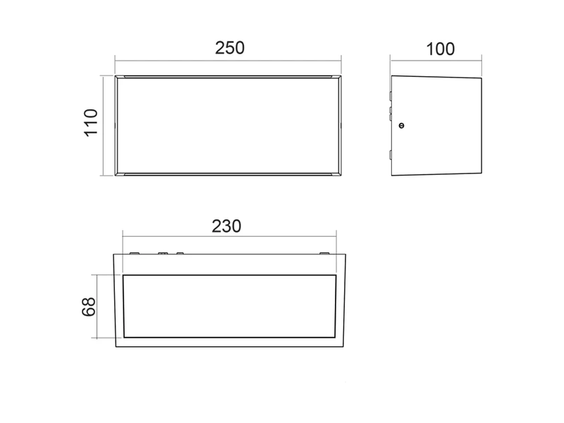 Trio Leuchten Up Down AuĂenwandleuchte MAYENNE Aus Aluminium In Holzoptik, Breite 25cm â Bild 7
