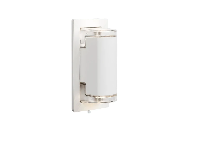 Konstsmide UP & DOWN Außenwandleuchte POTENZA, Alu Weiß, IP54, Mit 2x 5W LED – Bild 8