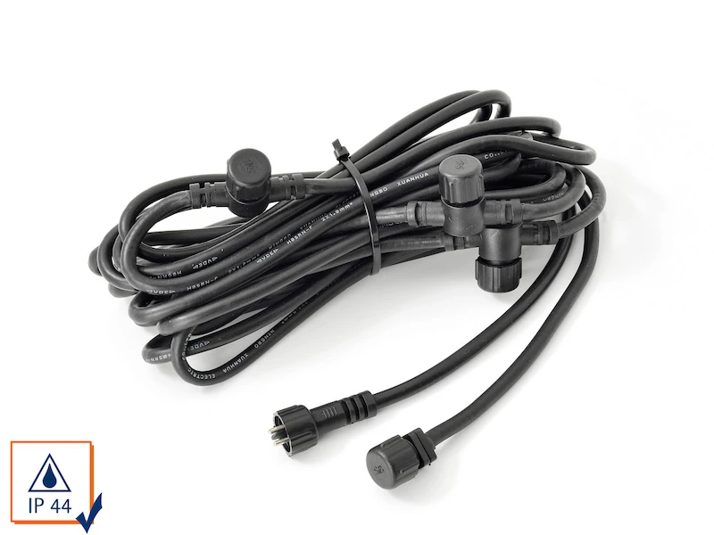 Konstsmide Verlängerungskabel, 6 Meter, 3 Anschlüsse, Zubehör Für Serie Amalfi – Bild 2