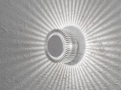 Konstsmide Wandleuchte MONZA Für Effektvolle Beleuchtung, 5W, IP54, Massives Aluminium