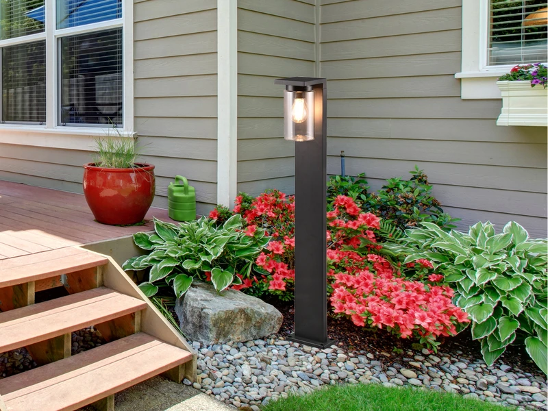 Trio Leuchten Wegeleuchte ARDILA Laterne Aus Aluminium Schwarz, Höhe 100cm – Bild 7