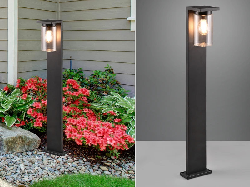 Trio Leuchten Wegeleuchte ARDILA Laterne Aus Aluminium Schwarz, Höhe 100cm