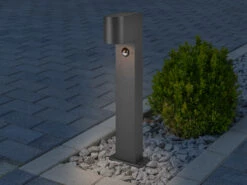 Trio Leuchten Wegeleuchte ROYA Mit Bewegungsmelder Höhe 50cm, Anthrazit